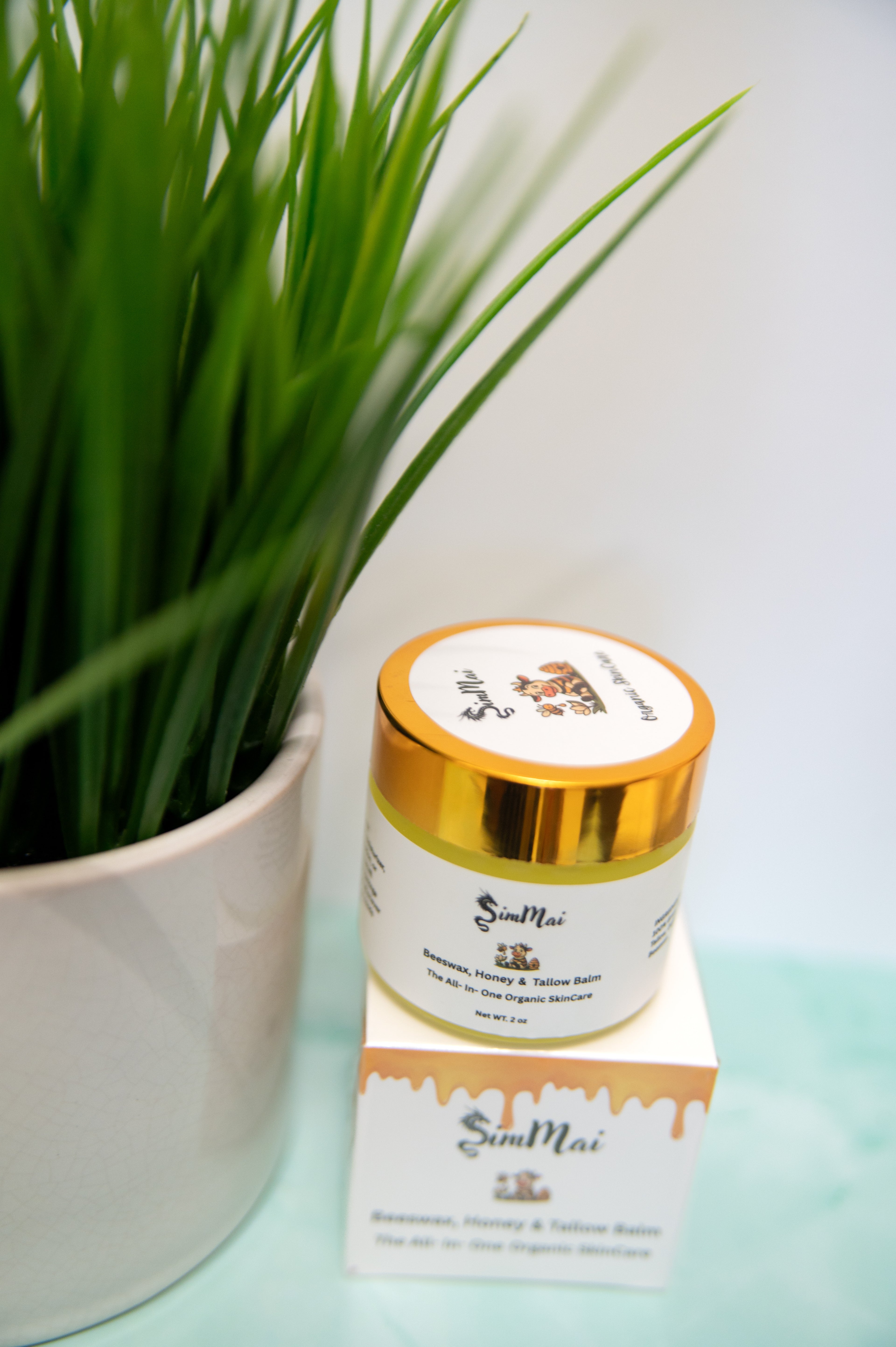 Beef Tallow Balm, combined with Beeswax and Honey
