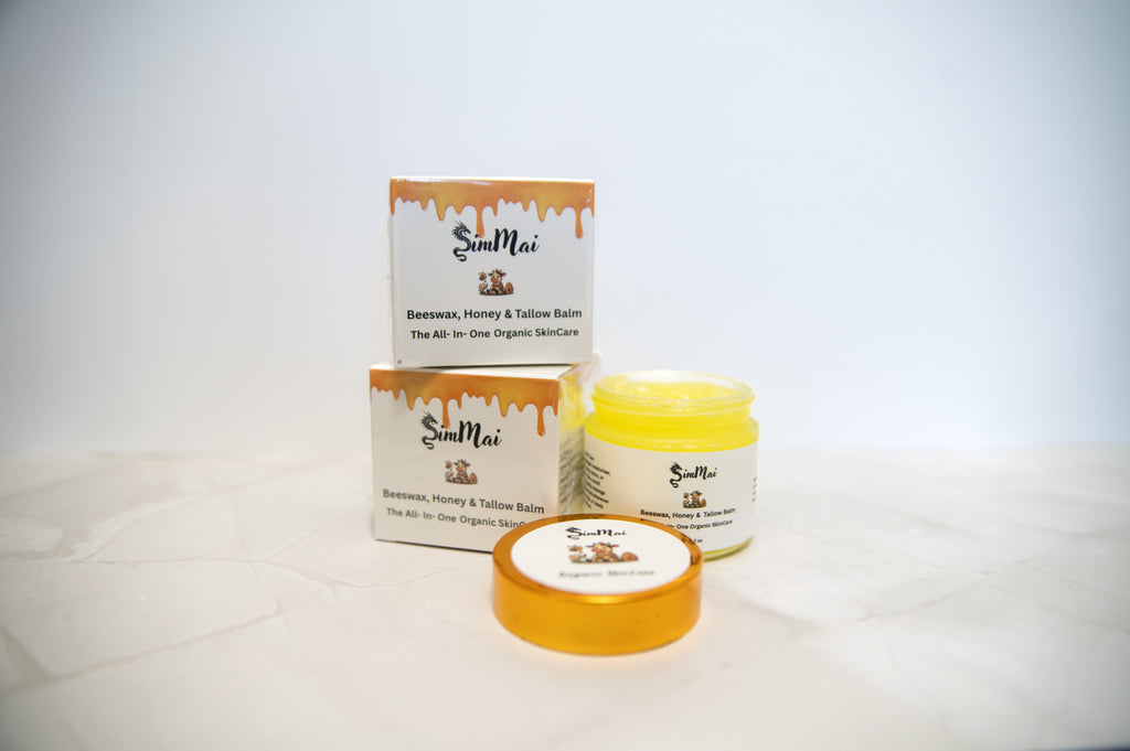 Beef Tallow Balm, combined with Beeswax and Honey